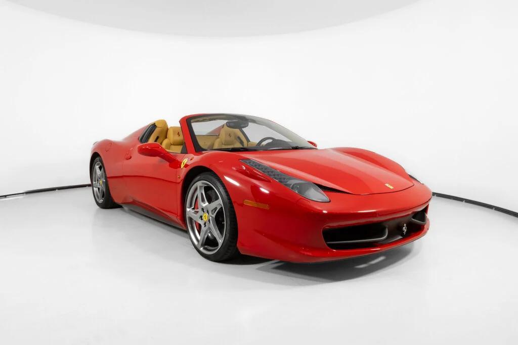 used 2012 Ferrari 458 Spider car, priced at $279,000