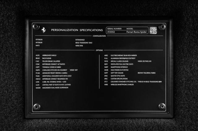 used 2025 Ferrari Roma Spider car, priced at $366,000