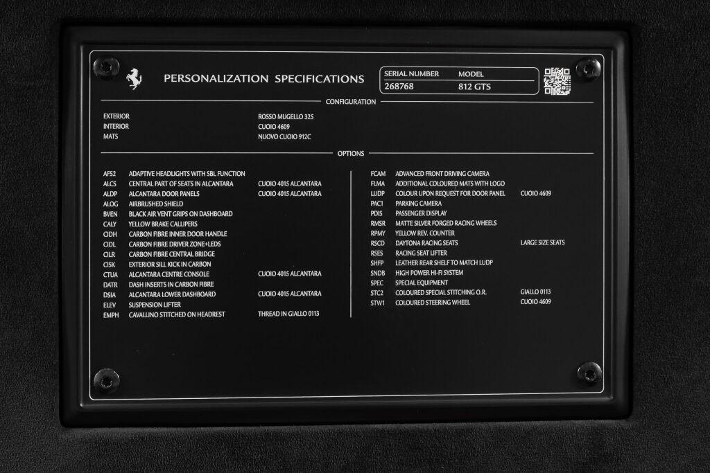 used 2022 Ferrari 812 GTS car, priced at $589,000