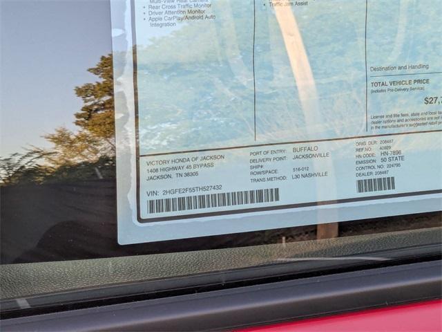 new 2026 Honda Civic car, priced at $27,790