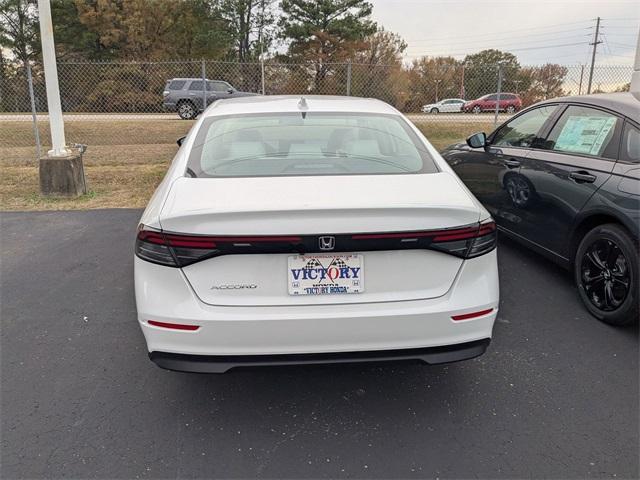 new 2025 Honda Accord car, priced at $29,945
