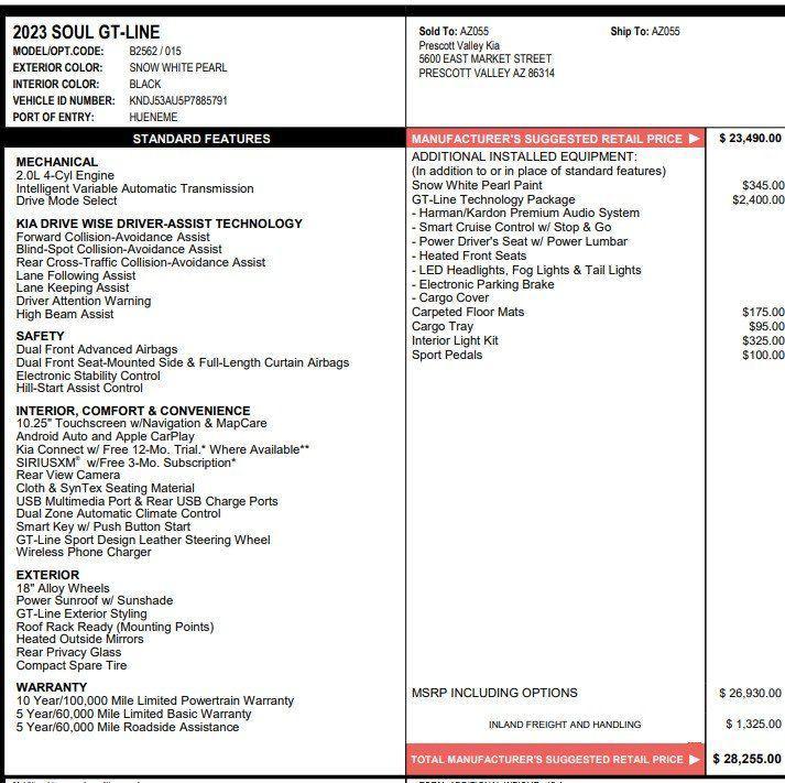 used 2023 Kia Soul car, priced at $17,898