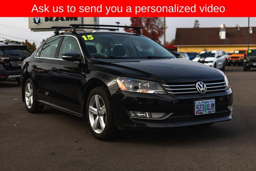used 2015 Volkswagen Passat car, priced at $6,897