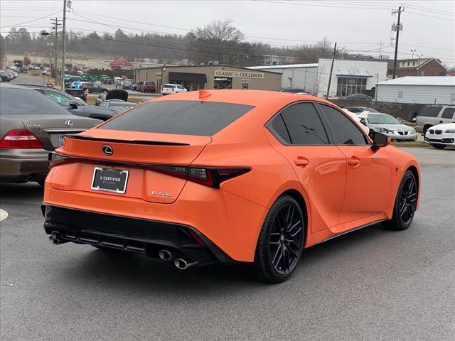 used 2023 Lexus IS 500 car, priced at $55,950