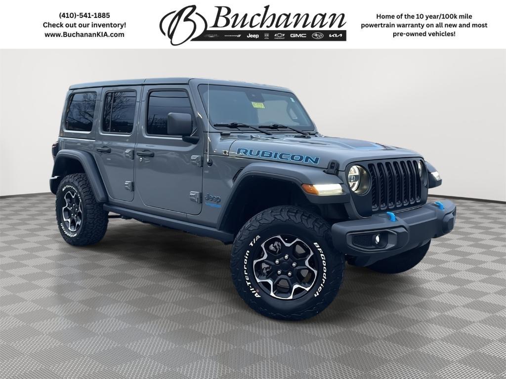 used 2021 Jeep Wrangler Unlimited 4xe car, priced at $33,500