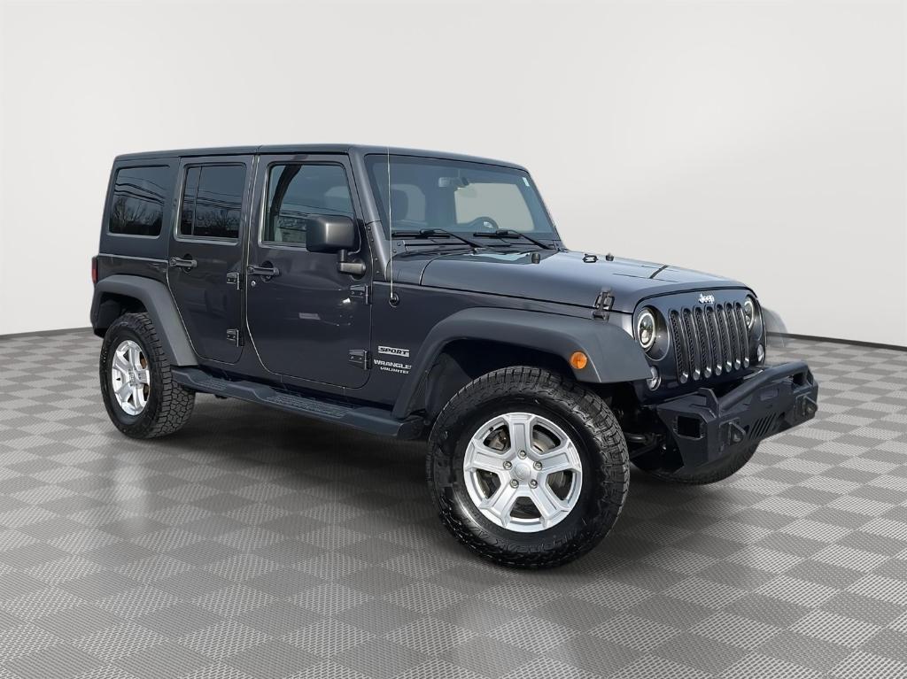 used 2017 Jeep Wrangler Unlimited car, priced at $18,000