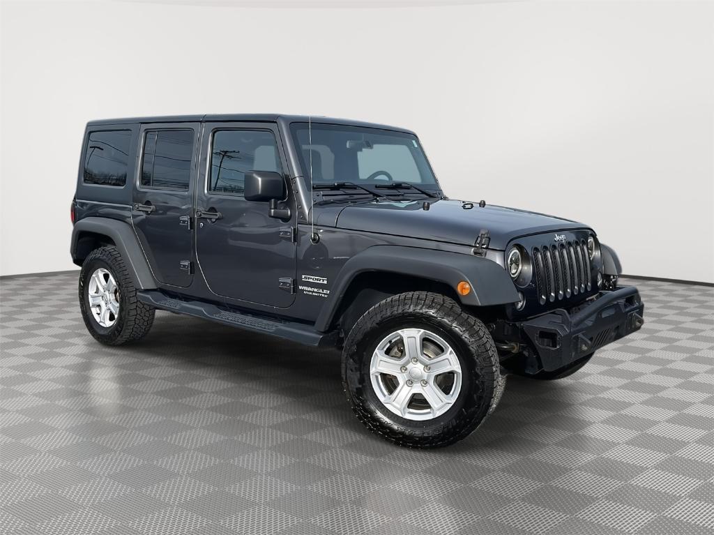 used 2017 Jeep Wrangler Unlimited car, priced at $18,000