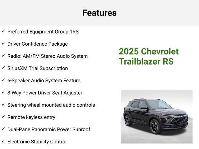 new 2025 Chevrolet TrailBlazer car, priced at $31,642