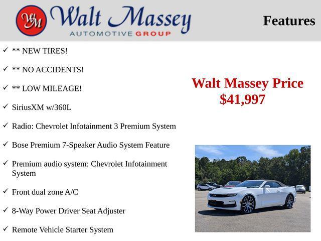 used 2022 Chevrolet Camaro car, priced at $41,997