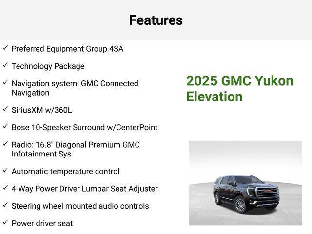new 2025 GMC Yukon car, priced at $71,663