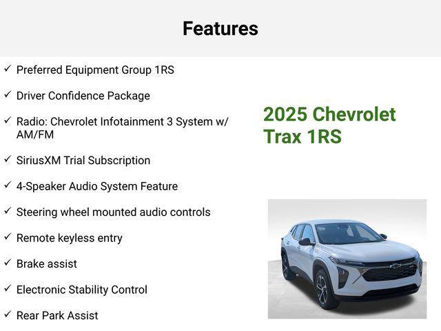 new 2025 Chevrolet Trax car, priced at $25,251