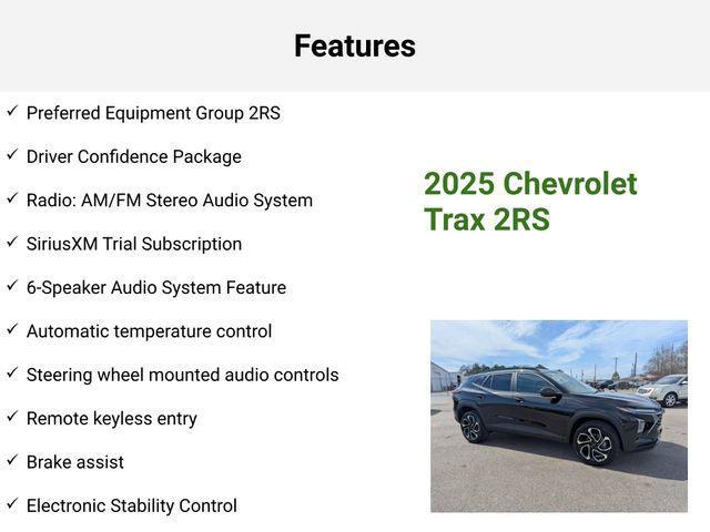 new 2025 Chevrolet Trax car, priced at $27,280