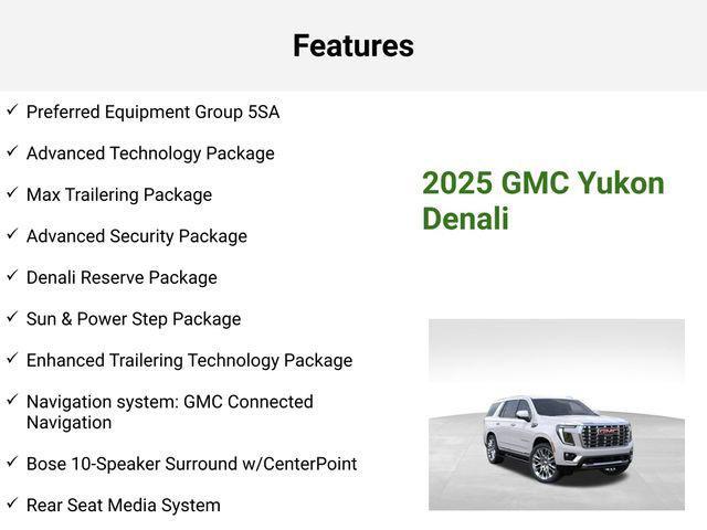 new 2025 GMC Yukon car, priced at $94,436