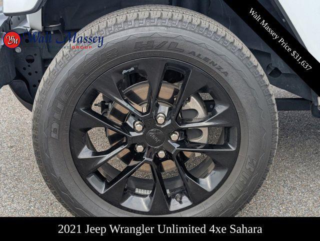 used 2021 Jeep Wrangler Unlimited 4xe car, priced at $31,637