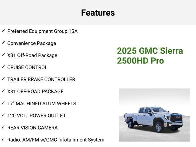 new 2025 GMC Sierra 2500 car, priced at $59,696
