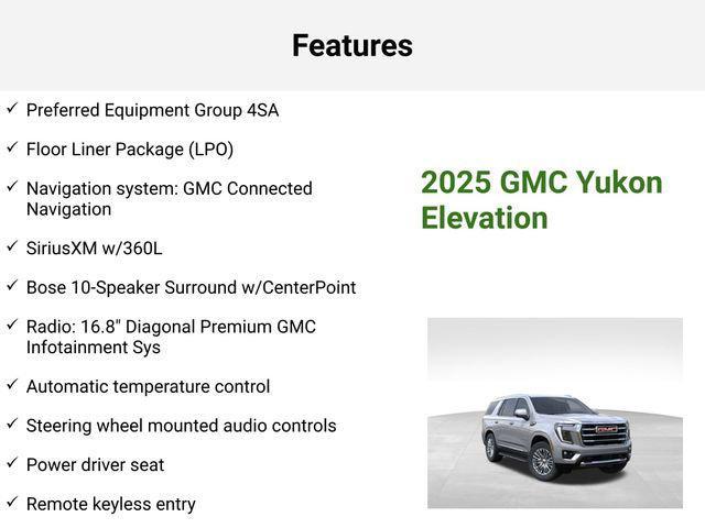 new 2025 GMC Yukon car, priced at $70,112