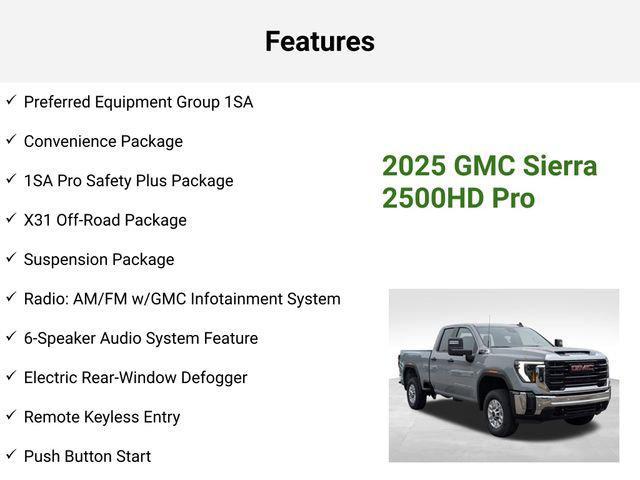 new 2025 GMC Sierra 2500 car, priced at $52,026