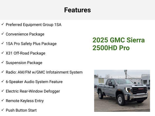 new 2025 GMC Sierra 2500 car, priced at $53,954