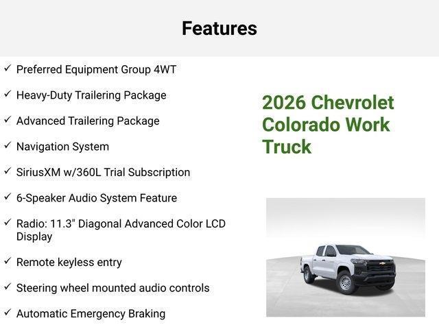 new 2026 Chevrolet Colorado car, priced at $37,056