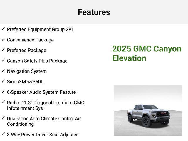 new 2025 GMC Canyon car, priced at $43,154