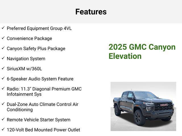 new 2025 GMC Canyon car, priced at $44,727