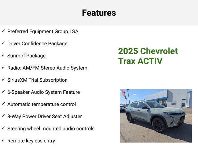 new 2025 Chevrolet Trax car, priced at $26,796