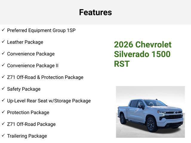 new 2026 Chevrolet Silverado 1500 car, priced at $63,494