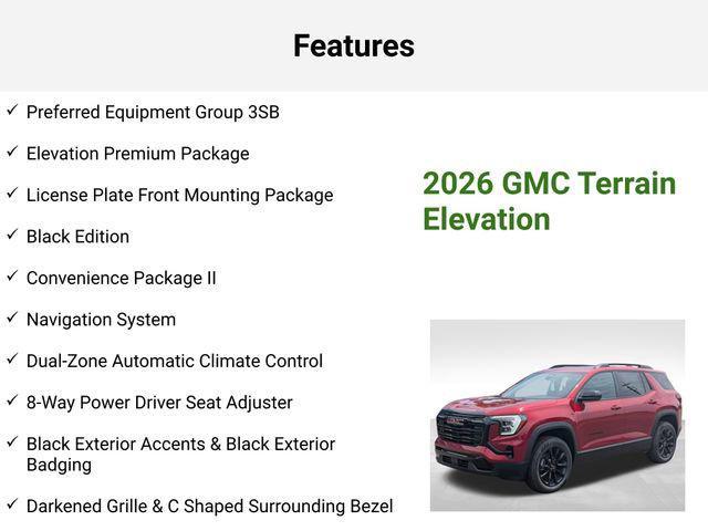 new 2026 GMC Terrain car, priced at $35,538