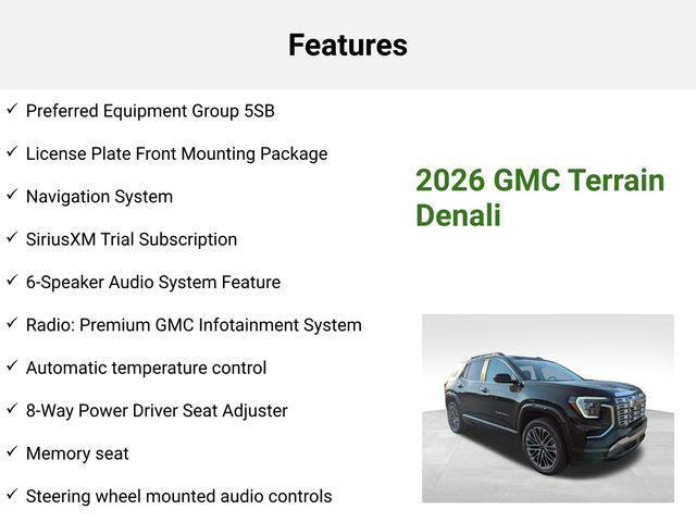 new 2026 GMC Terrain car, priced at $43,872