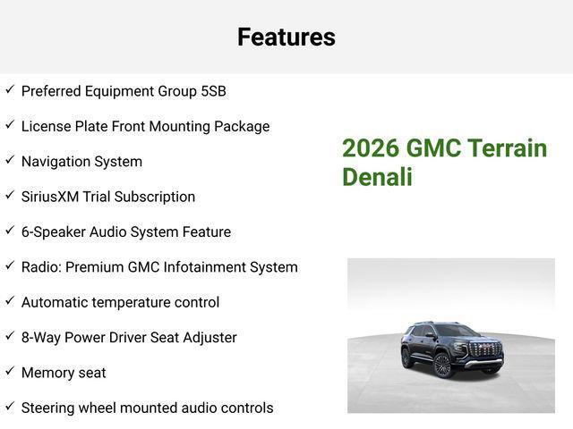 new 2026 GMC Terrain car, priced at $43,872