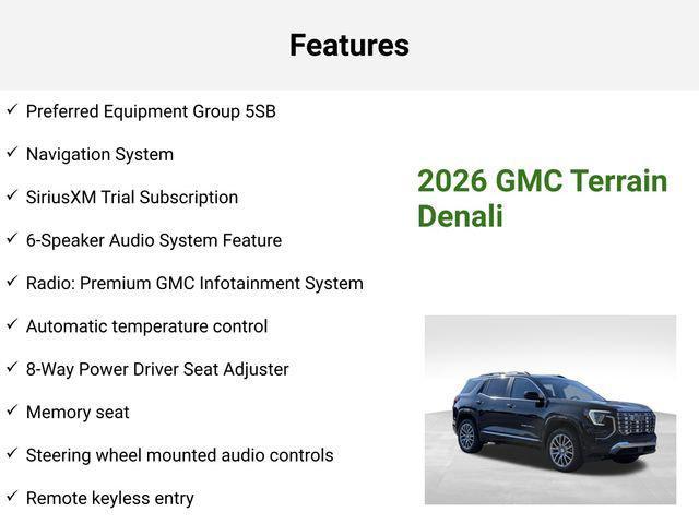 new 2026 GMC Terrain car, priced at $43,062
