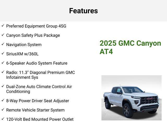 new 2025 GMC Canyon car, priced at $46,865