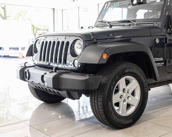 used 2017 Jeep Wrangler Unlimited car, priced at $21,888