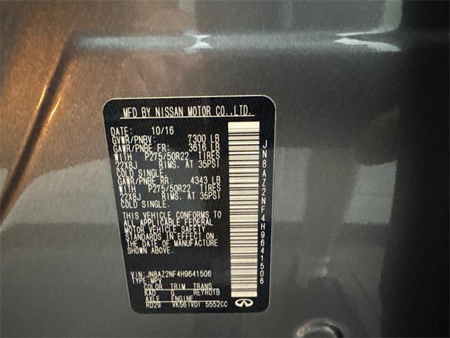 used 2017 INFINITI QX80 car, priced at $20,887