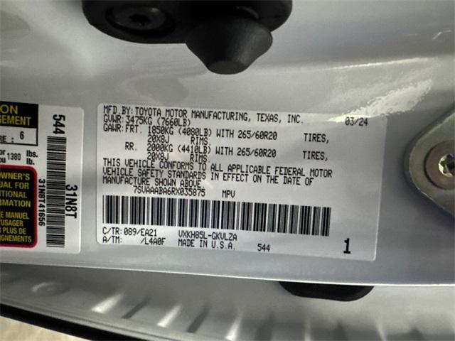 used 2024 Toyota Sequoia car, priced at $69,487