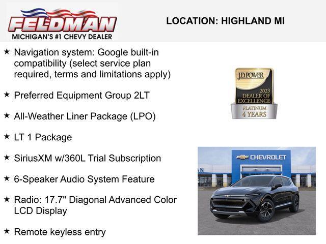 new 2025 Chevrolet Equinox EV car, priced at $28,387