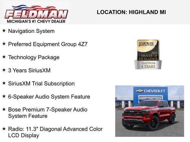 new 2025 Chevrolet Colorado car, priced at $44,885