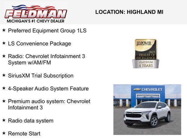 new 2025 Chevrolet Trax car, priced at $20,069