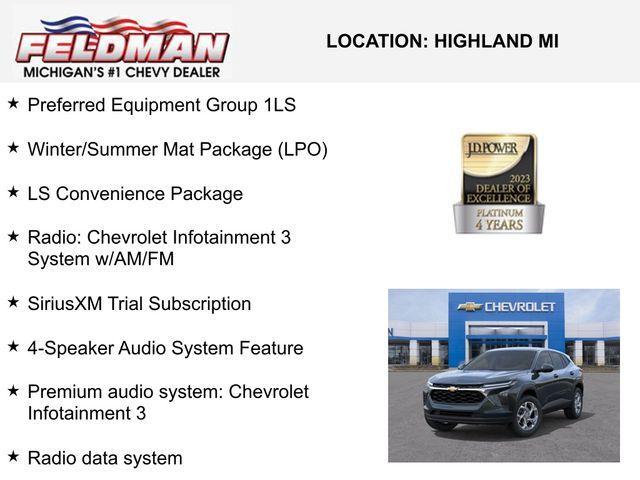 new 2025 Chevrolet Trax car, priced at $19,964