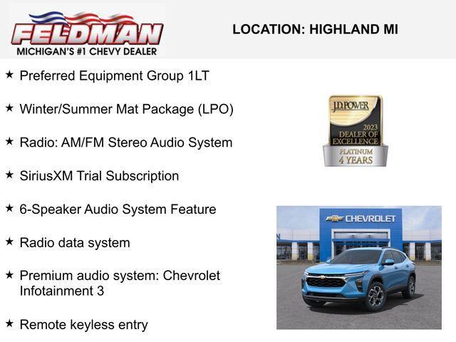 new 2025 Chevrolet Trax car, priced at $22,115