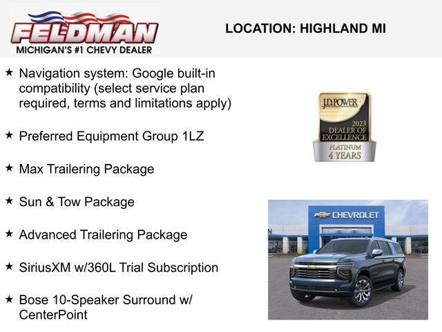 new 2025 Chevrolet Suburban car, priced at $75,943