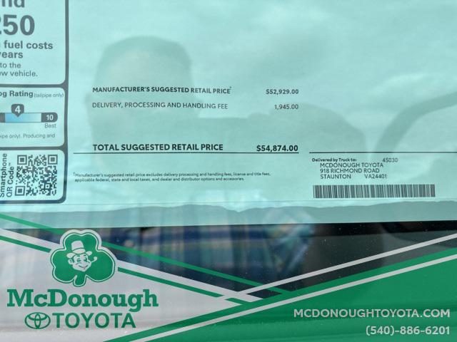 new 2025 Toyota Tundra car, priced at $54,874