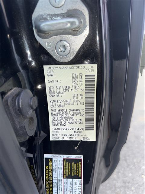used 2019 Nissan Frontier car, priced at $14,999