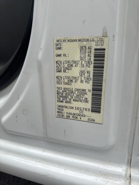 used 2013 Nissan NV Cargo NV1500 car, priced at $8,950