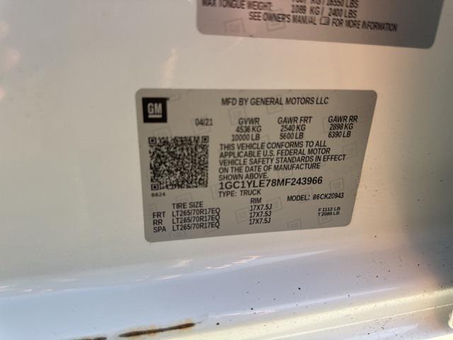 used 2021 Chevrolet Silverado 2500 car, priced at $31,999