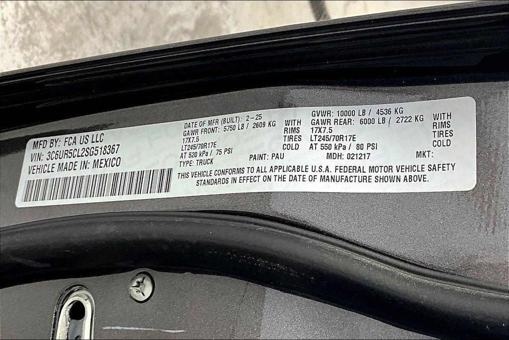 new 2025 Ram 2500 car, priced at $70,560