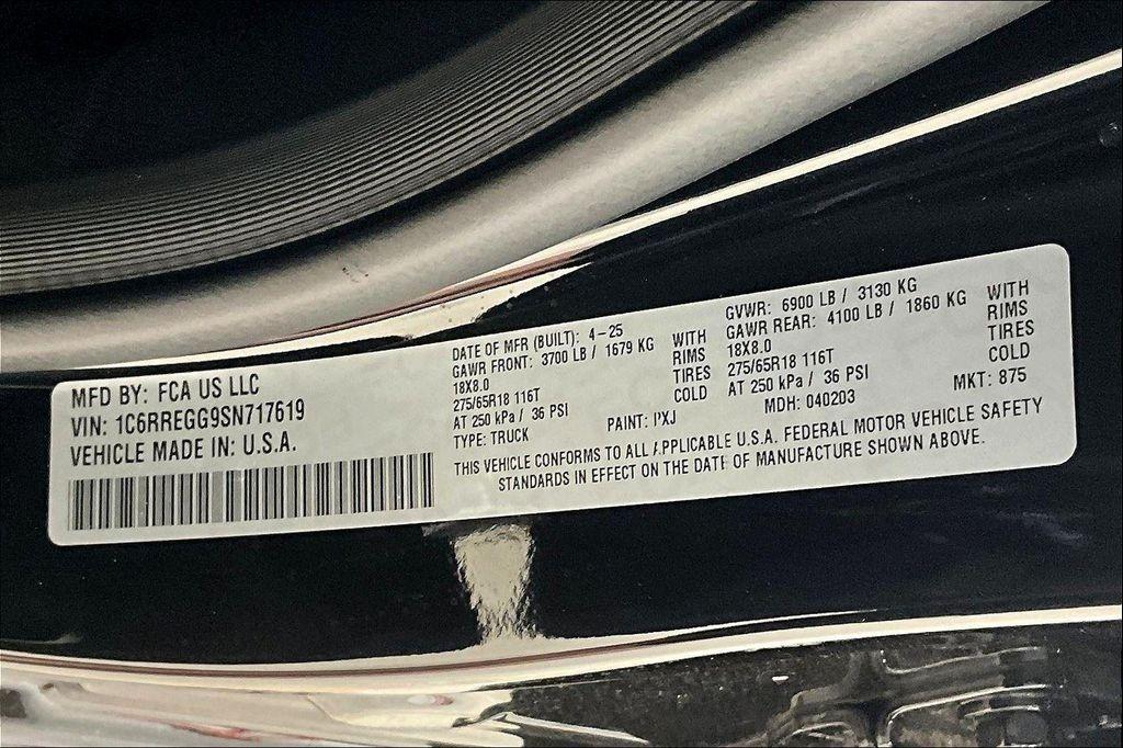 new 2025 Ram 1500 car, priced at $43,060