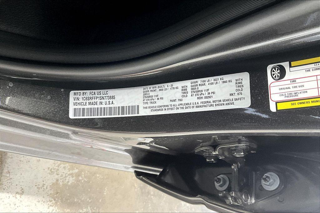 new 2025 Ram 1500 car, priced at $63,100