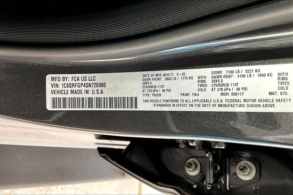 new 2025 Ram 1500 car, priced at $54,855