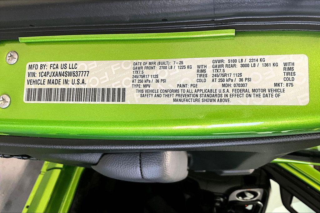 new 2025 Jeep Wrangler car, priced at $42,750